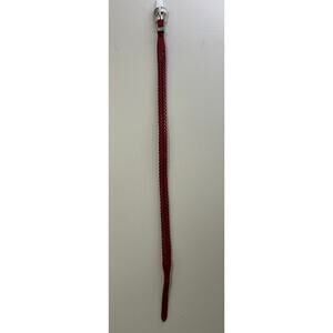 Nocona Belt Co. Vintage Red Leather Braided Western Style Belt